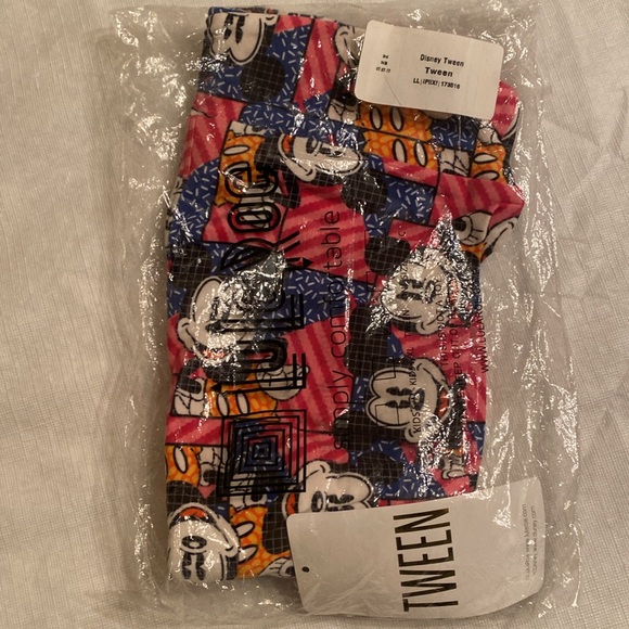 New with tags Lularoe Disney Mickey Mouse tween leggings - Picture 3 of 3